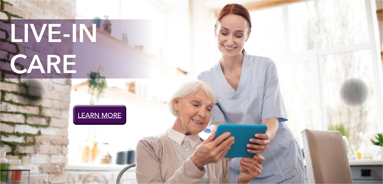 Image of nurse with elderly person.