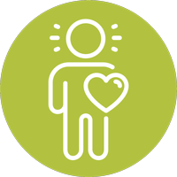 Icon of person with a heart